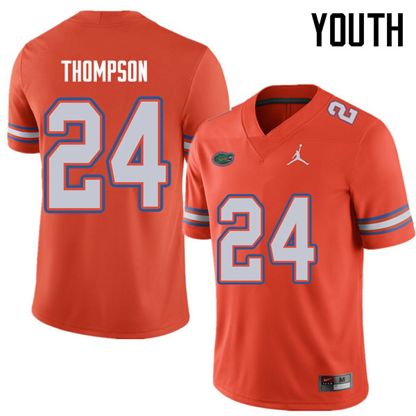 Jordan Brand Youth #24 Mark Thompson Florida Gators College Football Jerseys Sale-Orange - Click Image to Close